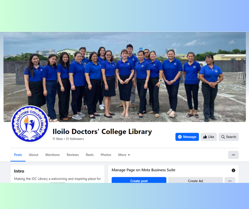 IDC Library new Facebook page