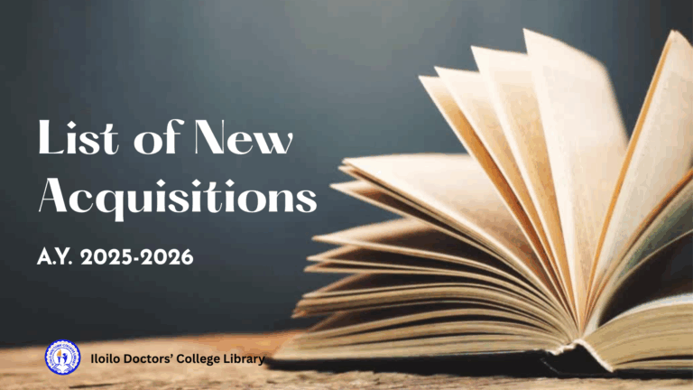 List of New Acquisitions A.Y. 2025-2026