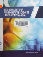 Biochemistry for Allied Health Science Lab Manual